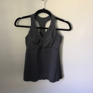 Lululemon Grey Halter Bra Activewear Top